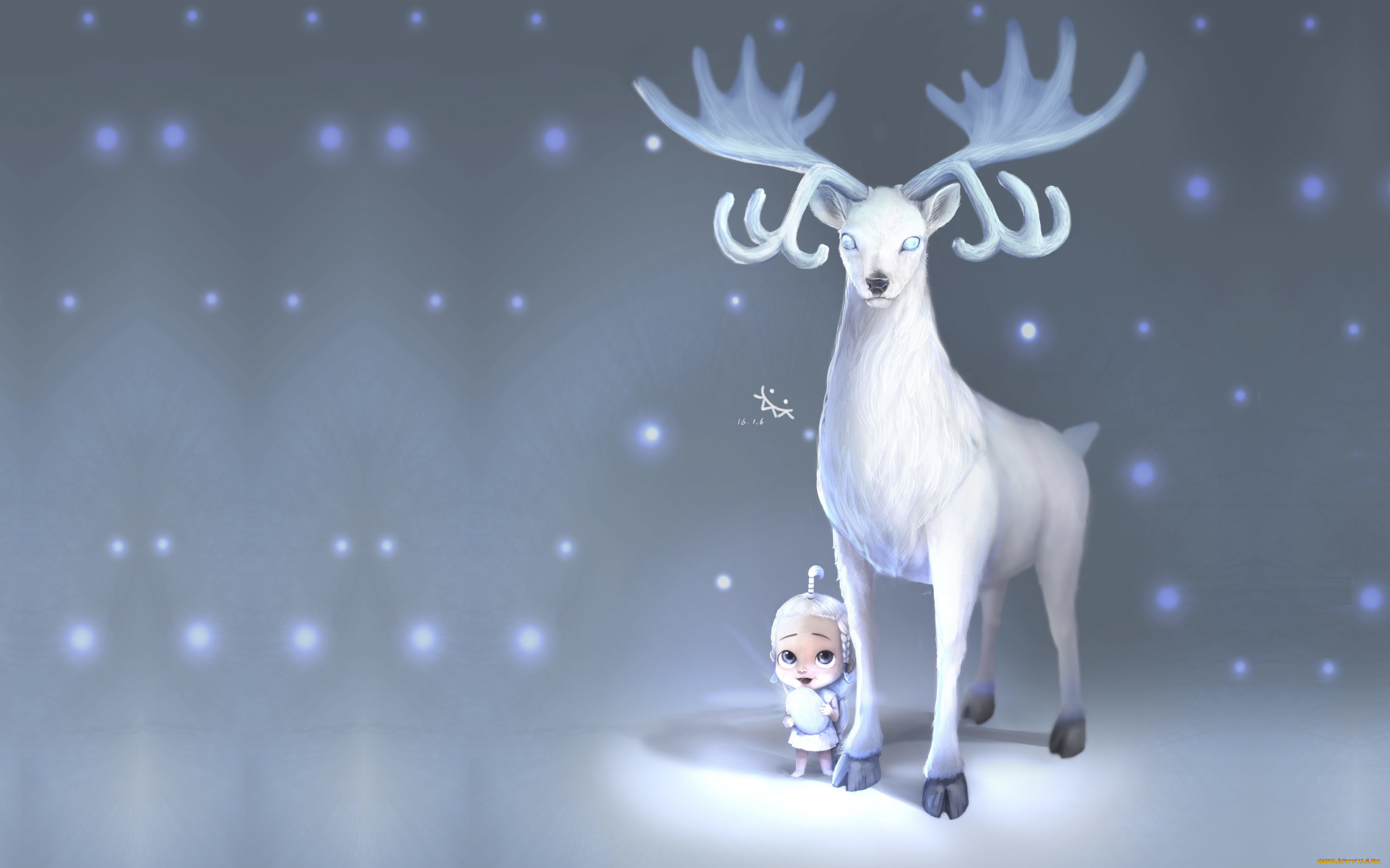 , -  ,  , , , , , , , ji, chang, chol, deer, with, baby